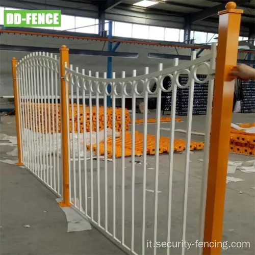 Recinzione in alluminio decorativo quadrato curvo